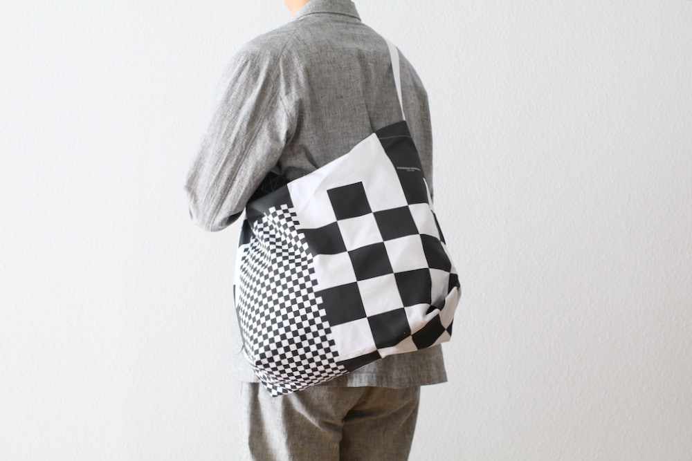 Engineered Garments (���󥸥˥����ɥ�������) "Carry All Tote - Checker Print Cotton Ripstop - "