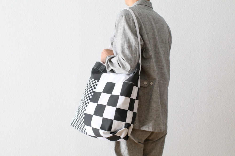 Engineered Garments (���󥸥˥����ɥ�������) "Carry All Tote - Checker Print Cotton Ripstop - "