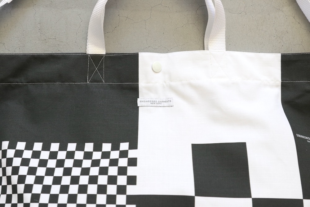 Engineered Garments (���󥸥˥����ɥ�������) "Carry All Tote - Checker Print Cotton Ripstop - "