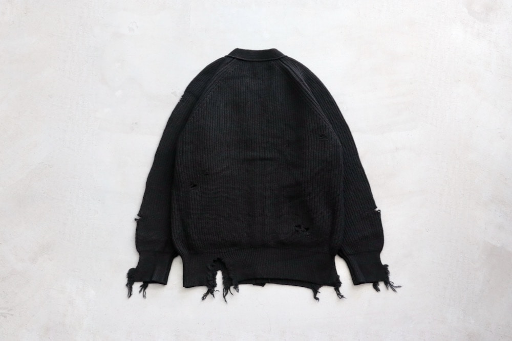 stein(奿) "MILLED DAMAGE KNIT CARDIGAN"