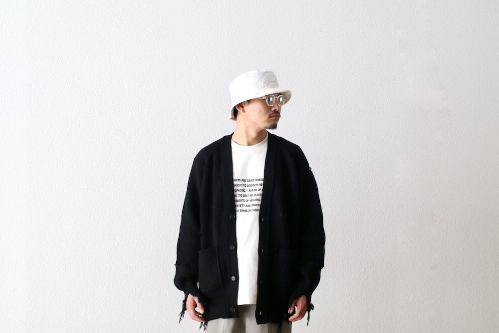 stein(奿) "MILLED DAMAGE KNIT CARDIGAN"