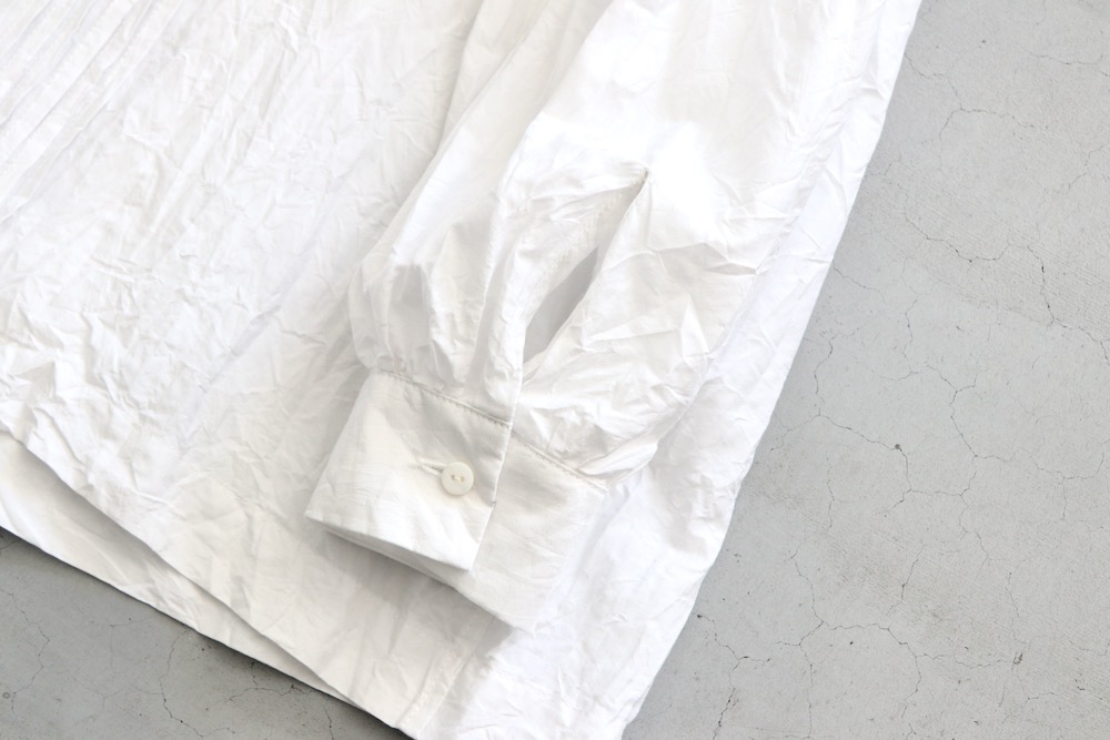 ��WOMEN'S��TOUJOURS�ʥȥ����塼�ˡ�Pin Tuck Ruffle Shirt - COTTON*SILK FAILLE CLOTH-��