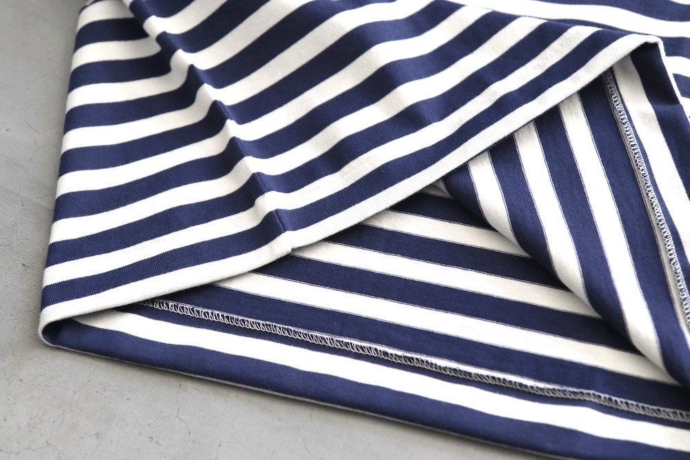 ��unisex��PLAY COMME des GARCONS(�ץ쥤 ���� �� ����륽��) "L/S TEE NAVY BORDER With Double Heart - AX-T228-051 -"