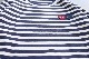 ��unisex��PLAY COMME des GARCONS(�ץ쥤 ���� �� ����륽��) "L/S TEE NAVY BORDER With Double Heart - AX-T228-051 -"