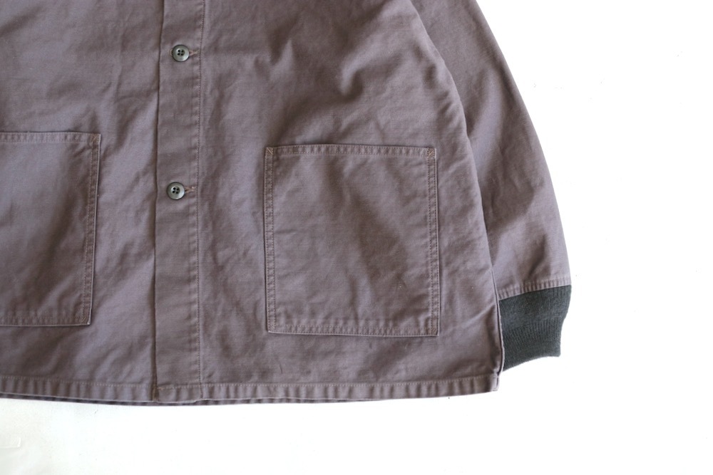 Needles(ˡɥ륺) "Stand Collar Army Shirt - Back Sateen"