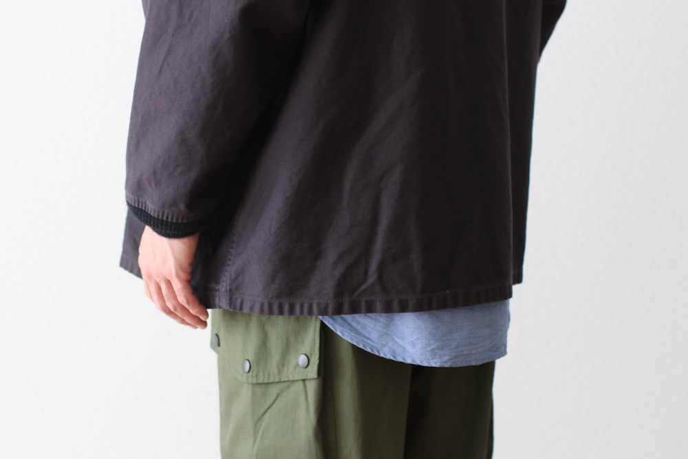 Needles(ˡɥ륺) "Stand Collar Army Shirt - Back Sateen"