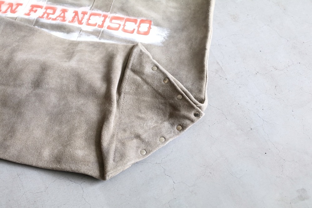 SEVEN BY SEVEN (֥Х֥) "HAND PAINTED LEATHER TOTE BAG - Cow split leather -"