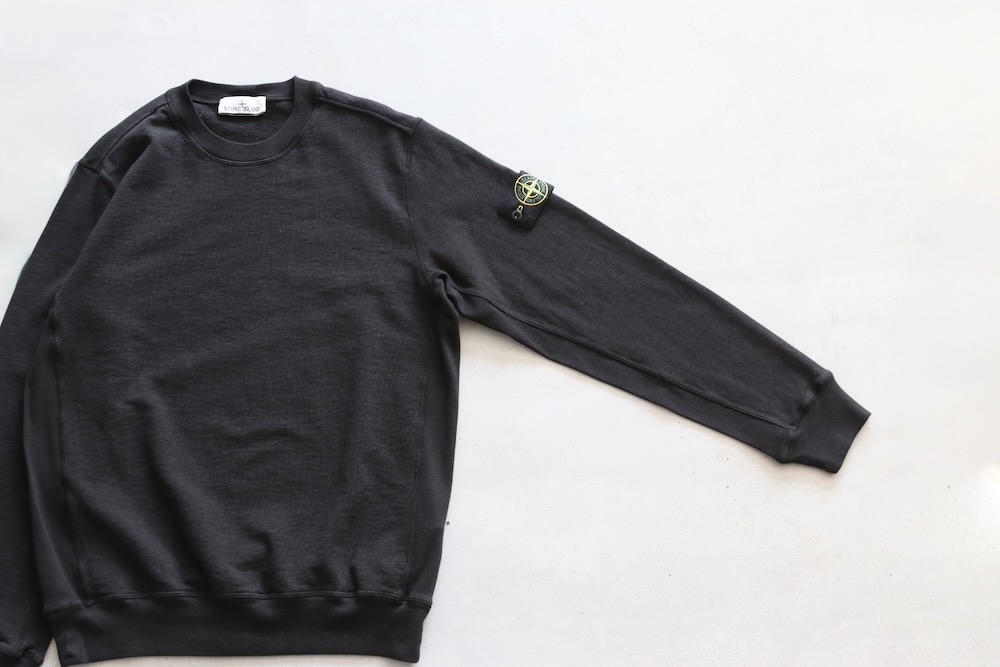 STONE ISLAND(ȡ󥢥 ) "MALFILE FLEECE OLD EFFECT COTTON CREW NECK SWEATSHIRTS"
