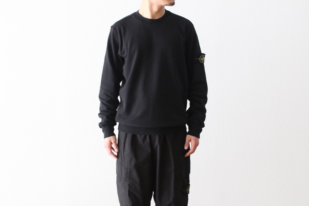 STONE ISLAND(ȡ󥢥 ) "MALFILE FLEECE OLD EFFECT COTTON CREW NECK SWEATSHIRTS"