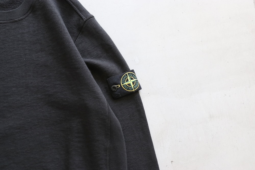 STONE ISLAND(ȡ󥢥 ) "MALFILE FLEECE OLD EFFECT COTTON CREW NECK SWEATSHIRTS"