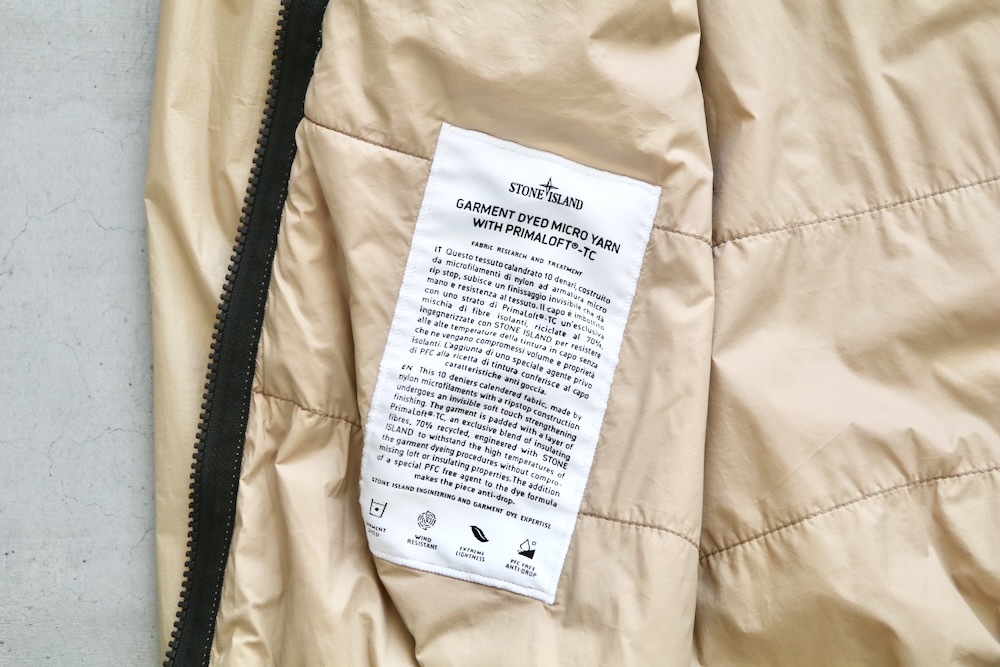 STONE ISLAND(���ȡ��󥢥����� ) "PACKABLE_GARMENT DYED MICRO YARN WITH PRIMALOFT TC BLOUSON"