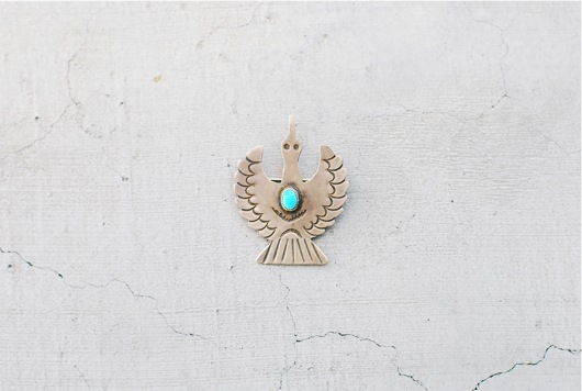 Indian Jewelry (����ǥ����� ���奨�꡼)  "Antique pin(PEYOTE BIRD) - 1970s'"