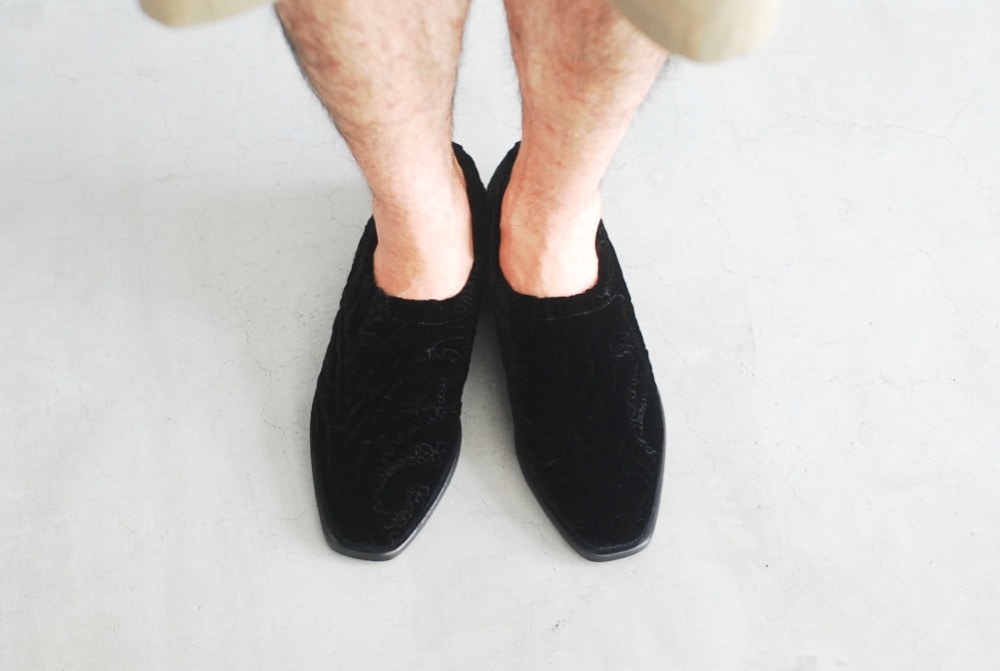 [ask] HenderScheme(���������������) "square ballet velvet quilt"
