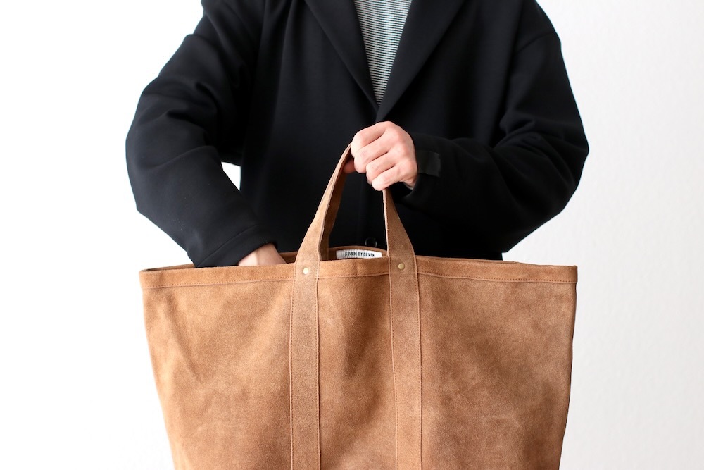 SEVEN BY SEVEN (֥Х֥) "LEATHER TOTE BAG - Cow split leather -"