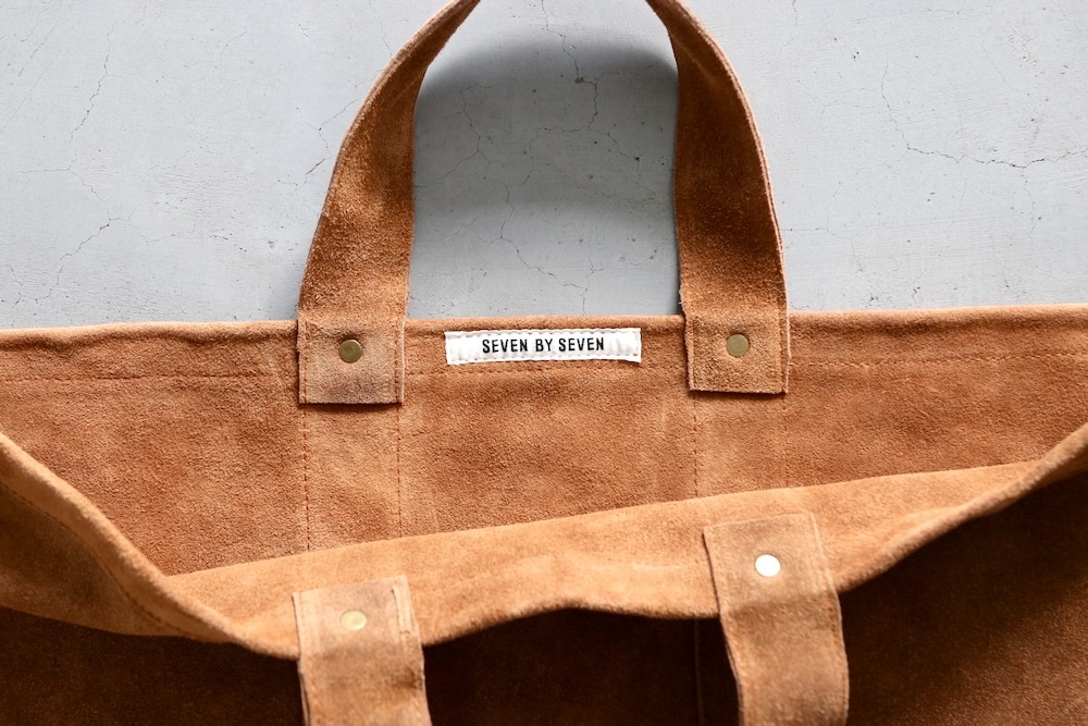 SEVEN BY SEVEN (֥Х֥) "LEATHER TOTE BAG - Cow split leather -"
