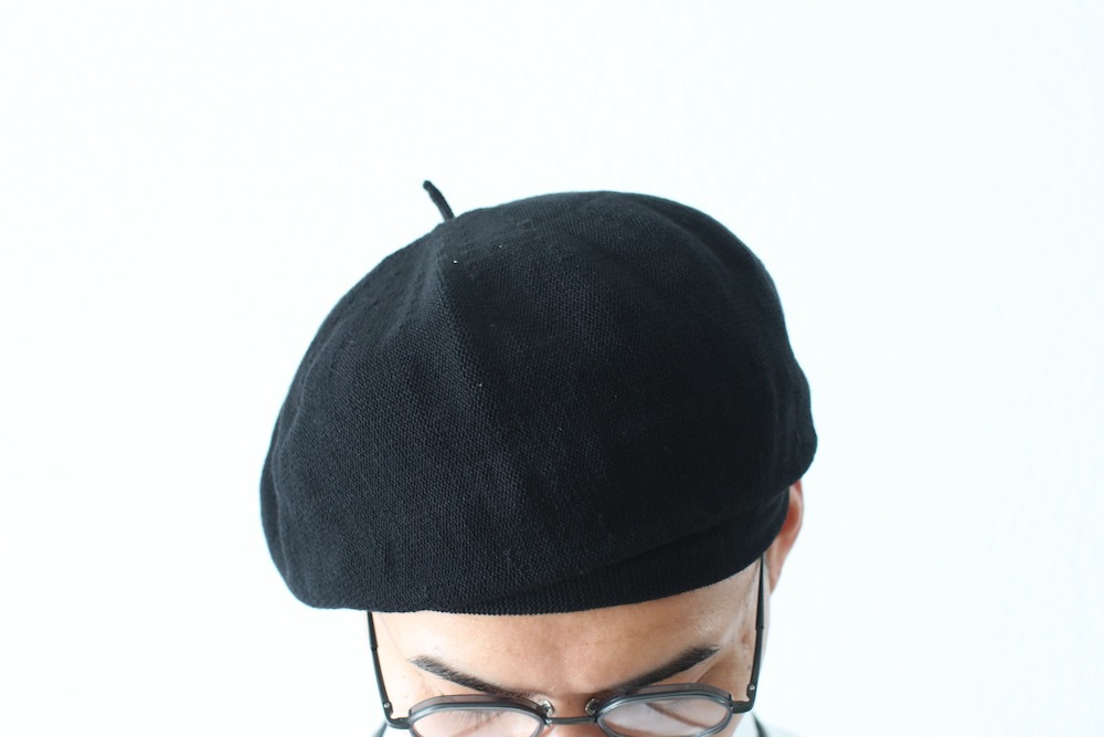 新品Porter Classic KNIT BERET BLACK Lサイズ H/W KNIT BERET (TRICOLORE)