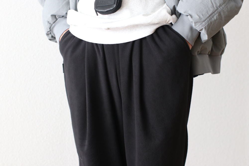 S.F.C(�������ե���) "FLEECE WIDE TAPERED EASY PANTS"