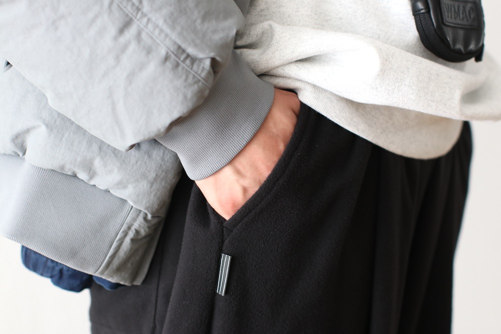 S.F.C(�������ե���) "FLEECE WIDE TAPERED EASY PANTS"