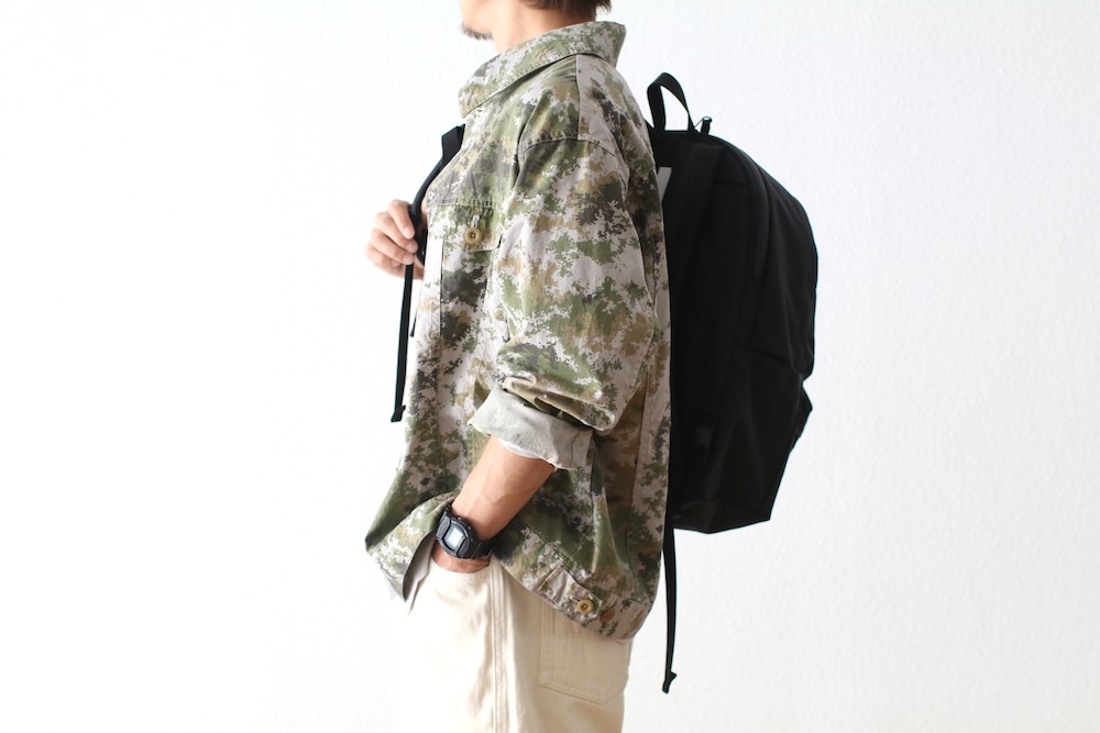 ts(s) (�ƥ�����������) "Double Flap Pocket Short Jacket -Garment Dye Camo Print Cotton Cloth"