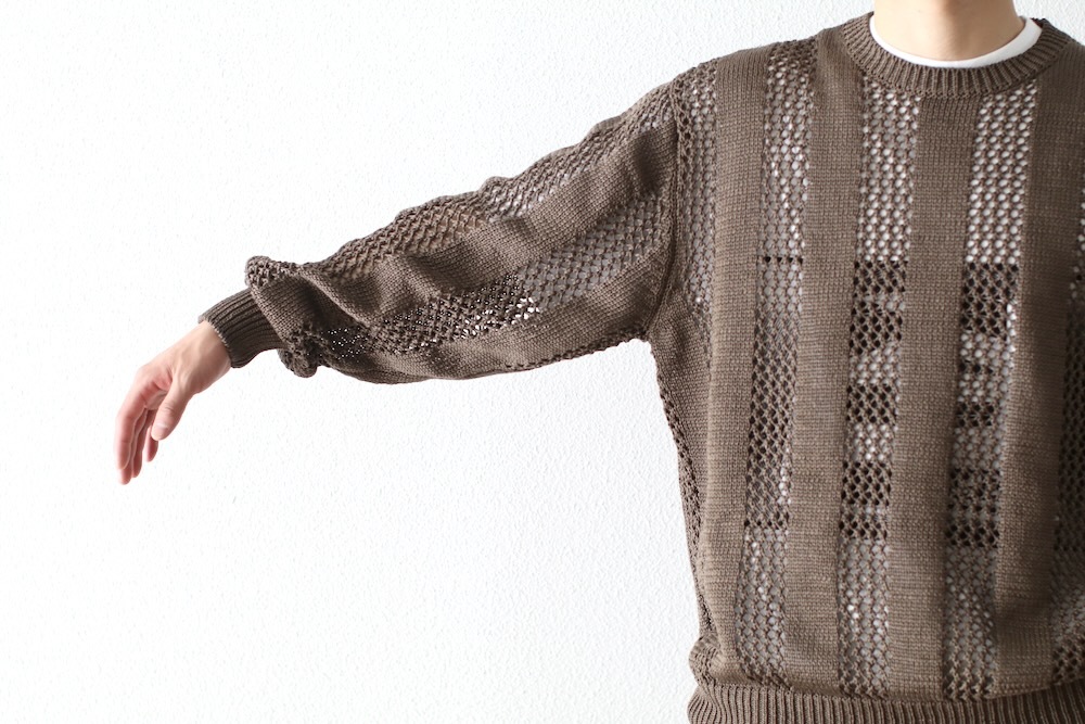 C.E(��������) "COTTON WALE STRIPE KNIT"