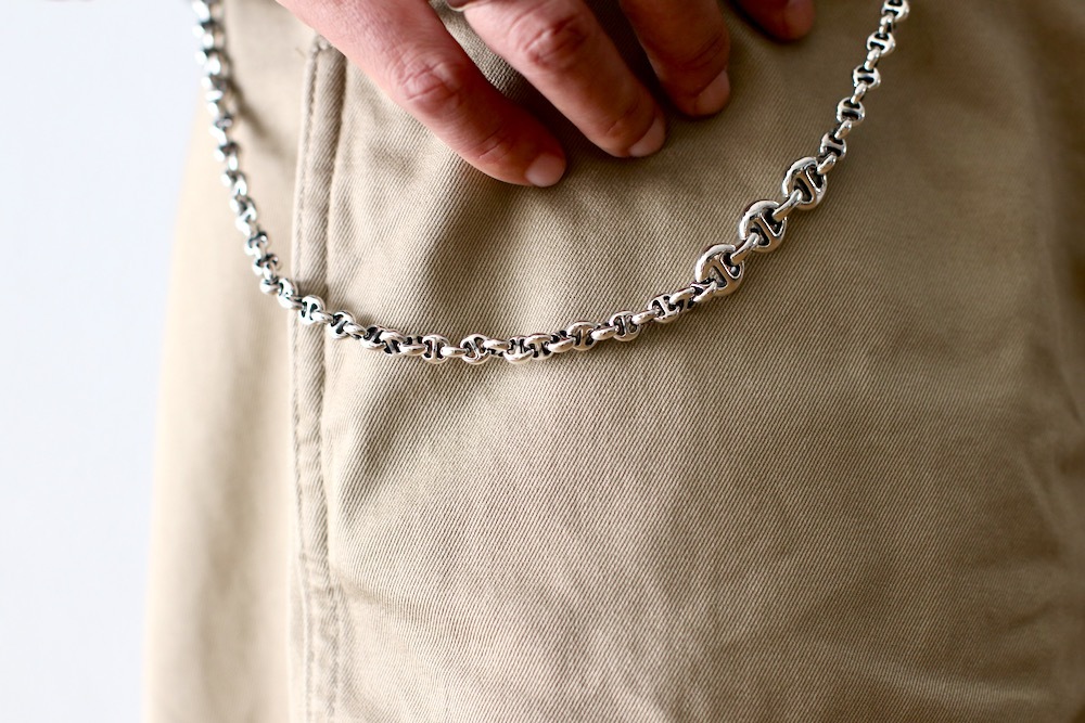 HOORSENBUHS(�ۡ�����֡���) "23inch 5mm OPEN-LINK WALLET CHAIN -Diamond & Silver 925-"