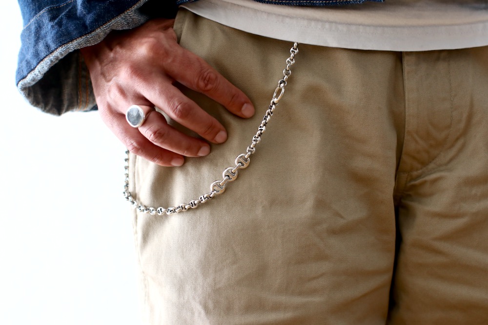 HOORSENBUHS(�ۡ�����֡���) "23inch 5mm OPEN-LINK WALLET CHAIN -Diamond & Silver 925-"