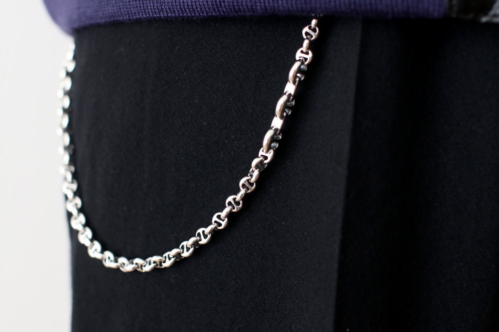 HOORSENBUHS(�ۡ�����֡���) "23inch 5mm OPEN-LINK WALLET CHAIN -Diamond & Silver 925-"