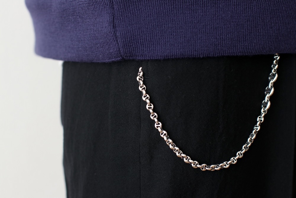 HOORSENBUHS(�ۡ�����֡���) "23inch 5mm OPEN-LINK WALLET CHAIN -Diamond & Silver 925-"