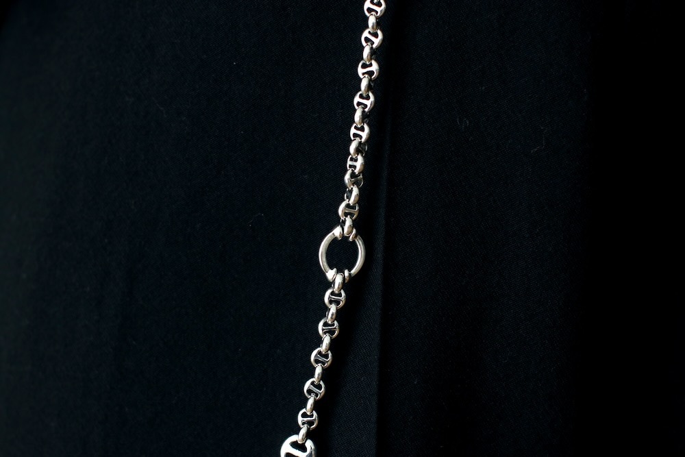 HOORSENBUHS(�ۡ�����֡���) "23inch 5mm OPEN-LINK WALLET CHAIN -Diamond & Silver 925-"