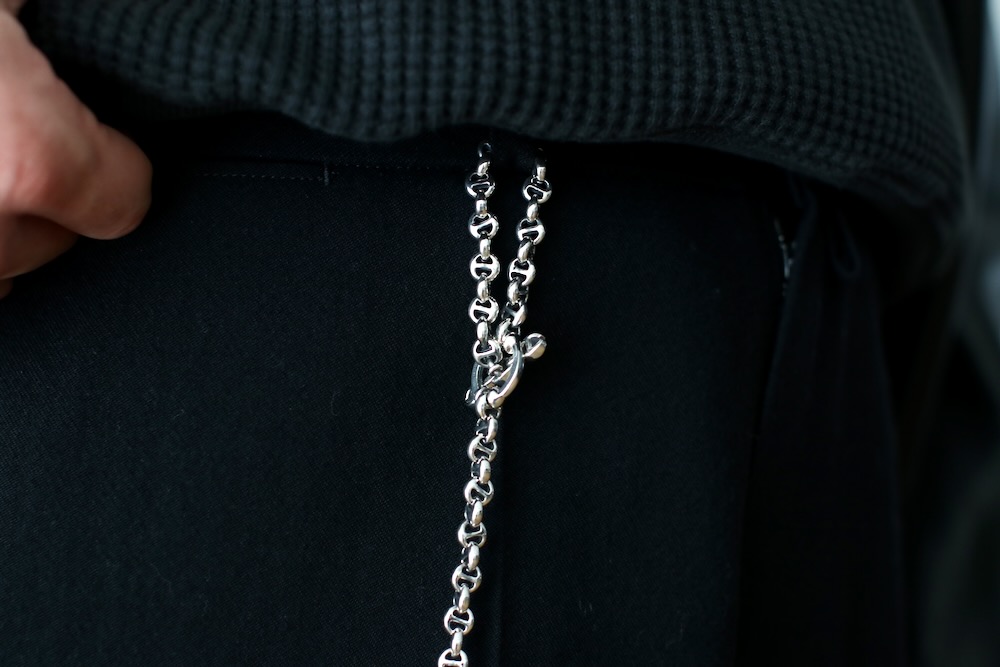 HOORSENBUHS(�ۡ�����֡���) "23inch 5mm OPEN-LINK WALLET CHAIN -Diamond & Silver 925-"