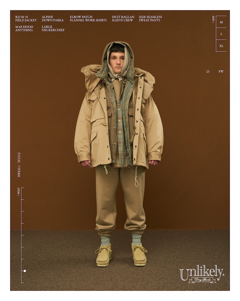 Unlikely アンライクリー M-65 Hood Anything ベージュ Unlikely (アンライクリー) 
