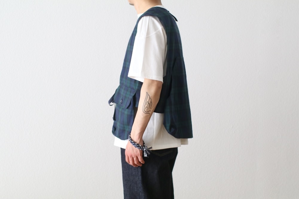 Engineered Garments (󥸥˥ɥ) "Fowl Vest - Blackwatch Cotton Linen"