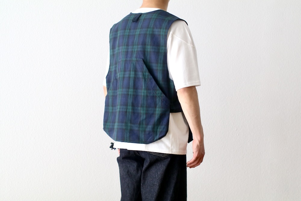 Engineered Garments (󥸥˥ɥ) "Fowl Vest - Blackwatch Cotton Linen"