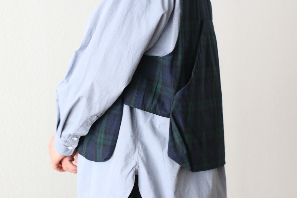 Engineered Garments (���󥸥˥����ɥ�������) "Fowl Vest - Blackwatch Cotton Linen"