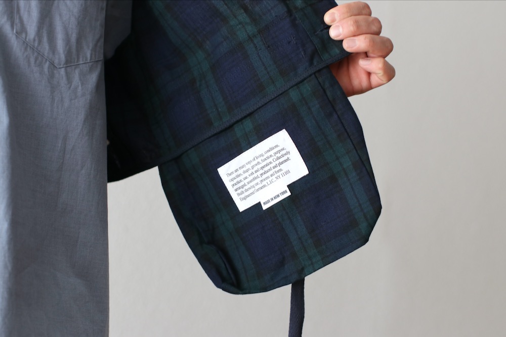 Engineered Garments (���󥸥˥����ɥ�������) "Fowl Vest - Blackwatch Cotton Linen"