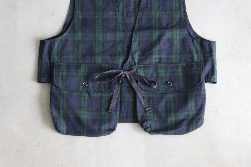 Engineered Garments (󥸥˥ɥ) "Fowl Vest - Blackwatch Cotton Linen"