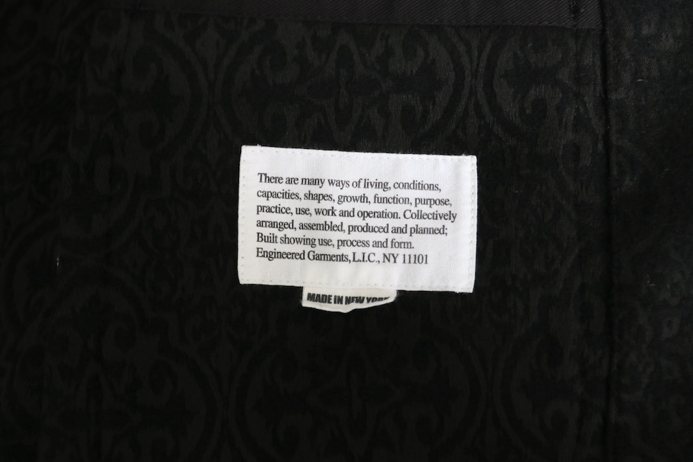 ��20%Off coupon�оݡ�Engineered Garments (���󥸥˥����ɥ�������) "Loiter Jacket - Crest Flocked Jacquard"