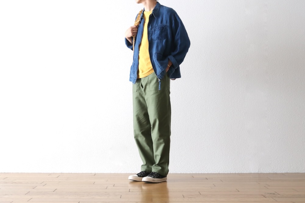 Porter Classic(ݡ饷å) "INDIGO LINEN SWING TOP"