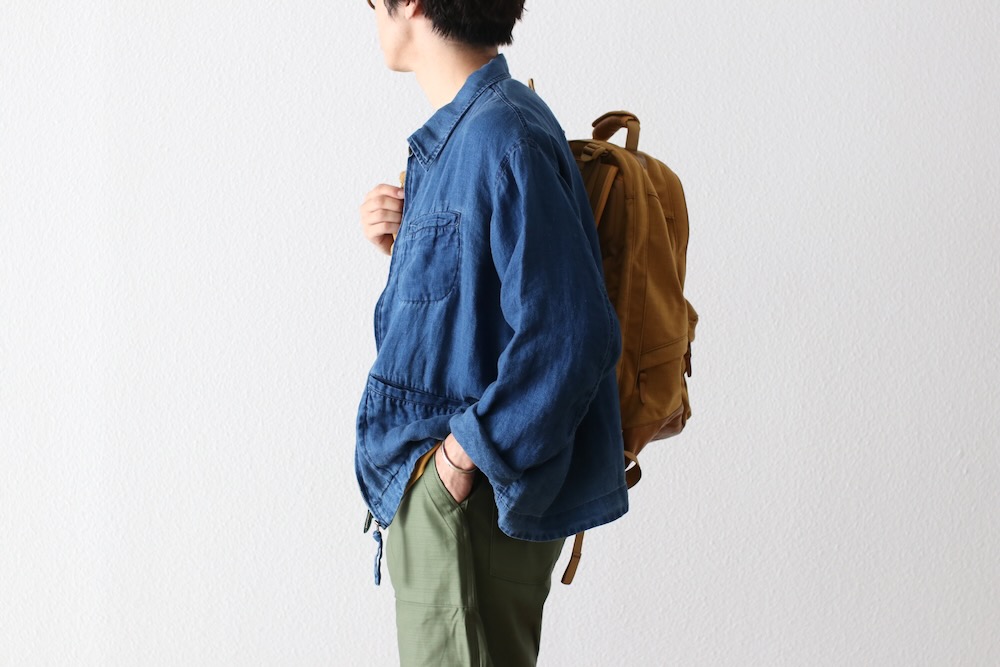 Porter Classic(ݡ饷å) "INDIGO LINEN SWING TOP"