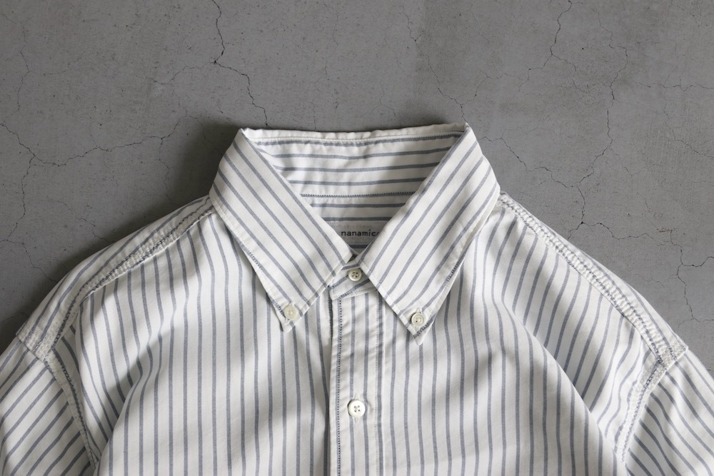[10%OFF] nanamica(ʥʥߥ) "Button Down Stripe Wind Shirt"