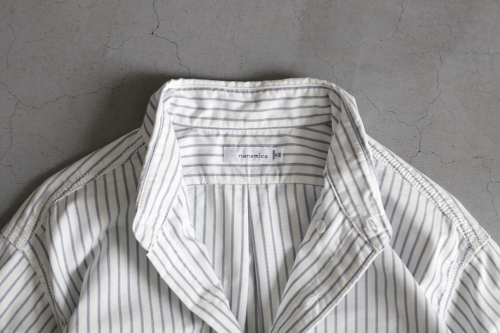 [10%OFF] nanamica(ʥʥߥ) "Button Down Stripe Wind Shirt"