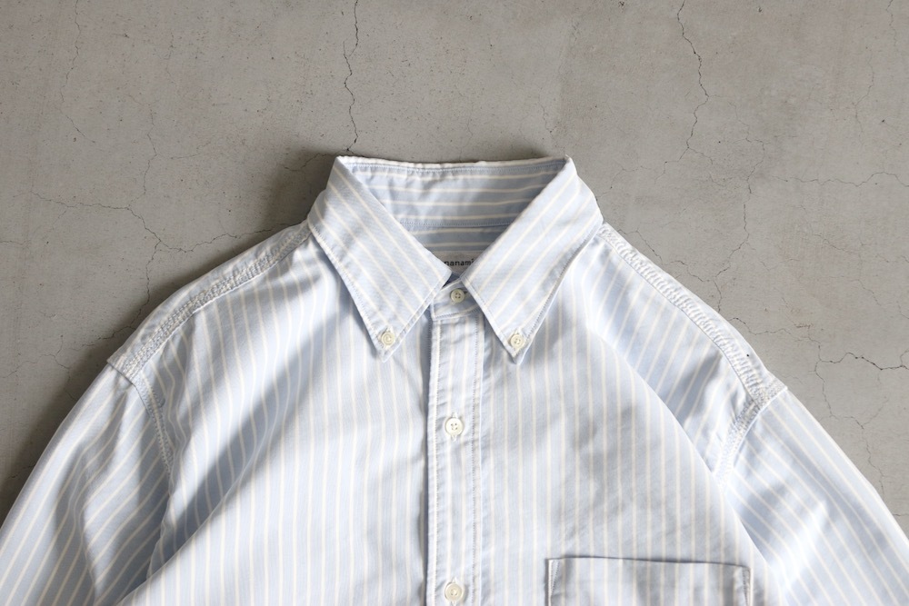 [10%OFF] nanamica(ʥʥߥ) "Button Down Stripe Wind Shirt"