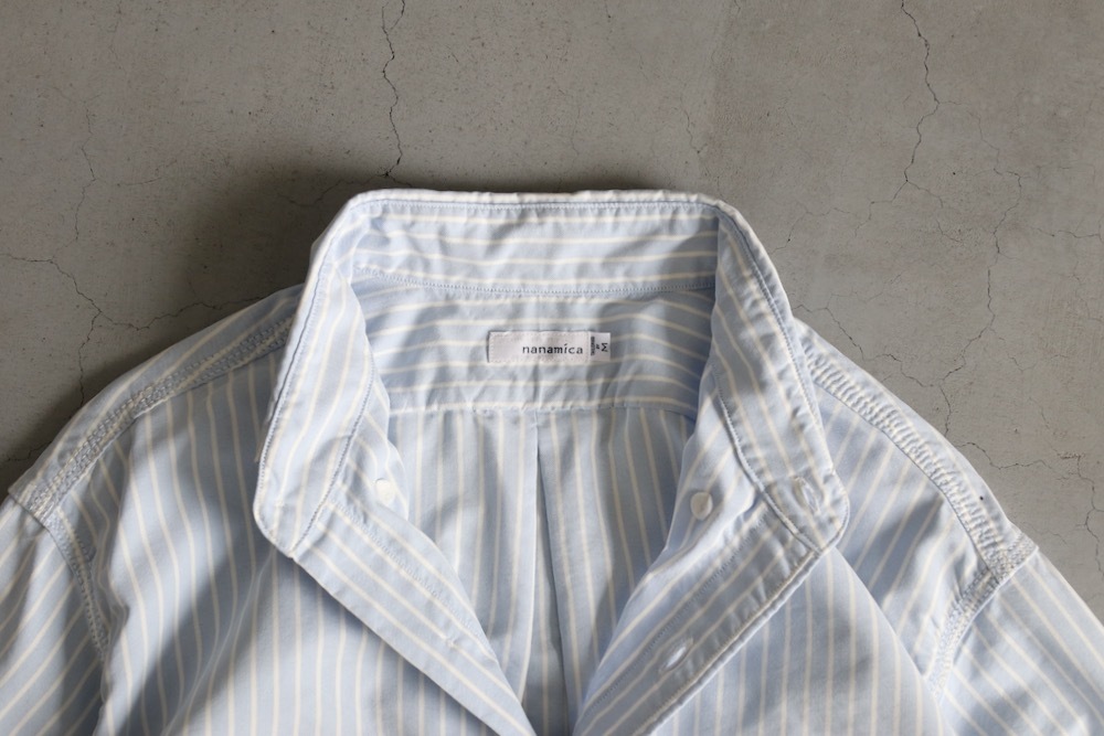[10%OFF] nanamica(ʥʥߥ) "Button Down Stripe Wind Shirt"
