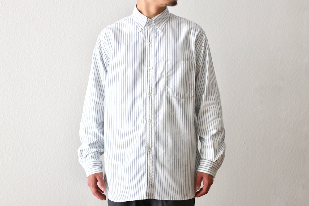 [10%OFF] nanamica(ʥʥߥ) "Button Down Stripe Wind Shirt"