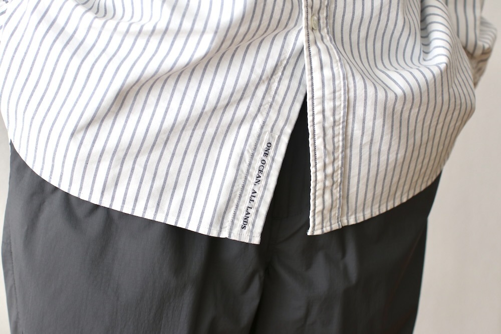 [10%OFF] nanamica(ʥʥߥ) "Button Down Stripe Wind Shirt"