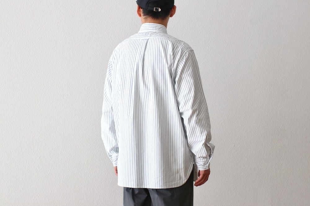 [10%OFF] nanamica(ʥʥߥ) "Button Down Stripe Wind Shirt"