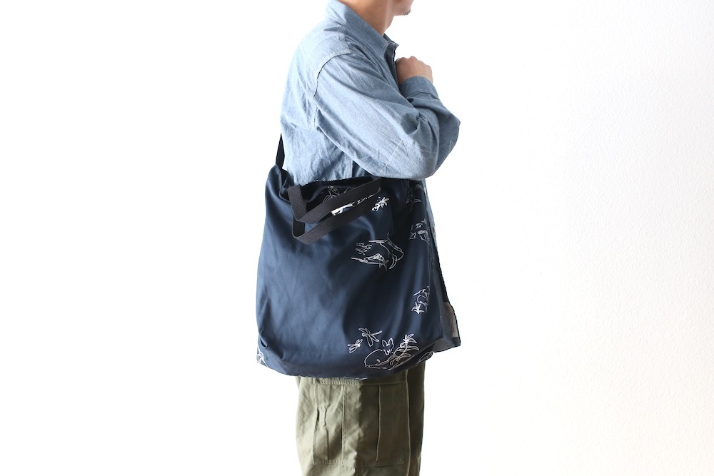 Engineered Garments (���󥸥˥����ɥ�������) "CARRY ALL TOTE REVERSIBLE - ANIMAL PRINT 6.5OZ FLAT TWILL"