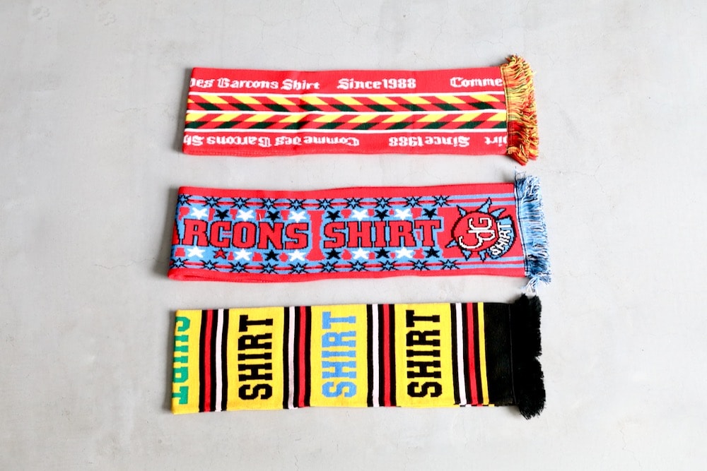 COMME des GARCONS SHIRT(  륽 ) "knitted jacquard acrylic football scarves"