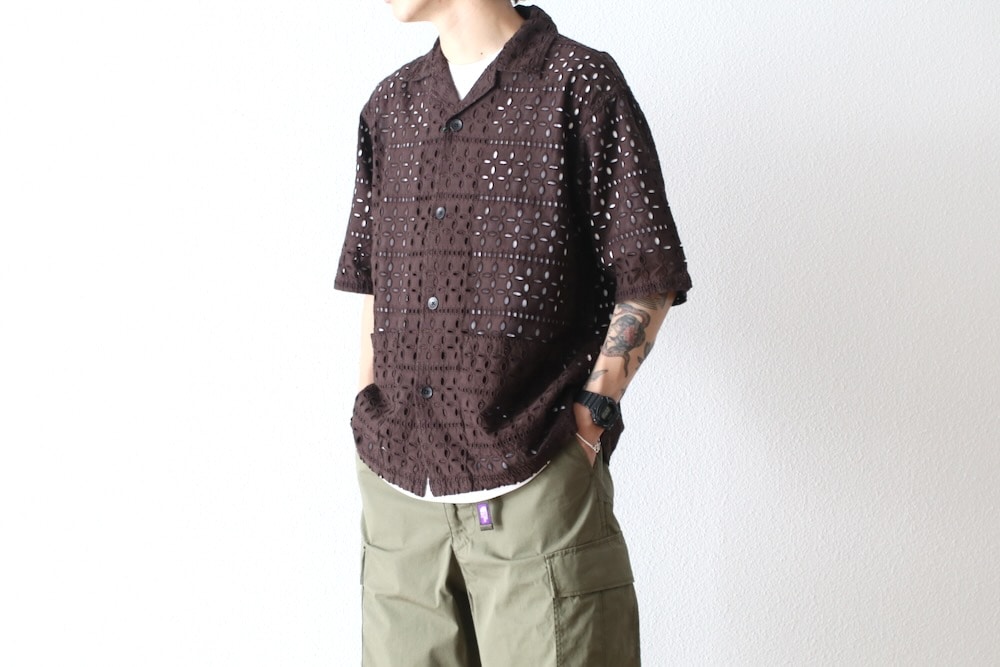 South2 West8 (�������ġ� �������ȥ�����) "Cabana Shirt - Cutwork Embroidery"
