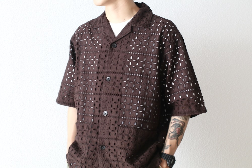South2 West8 (�������ġ� �������ȥ�����) "Cabana Shirt - Cutwork Embroidery"